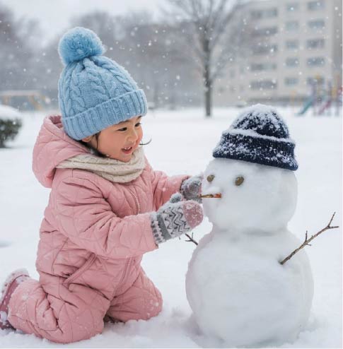 雪遊び